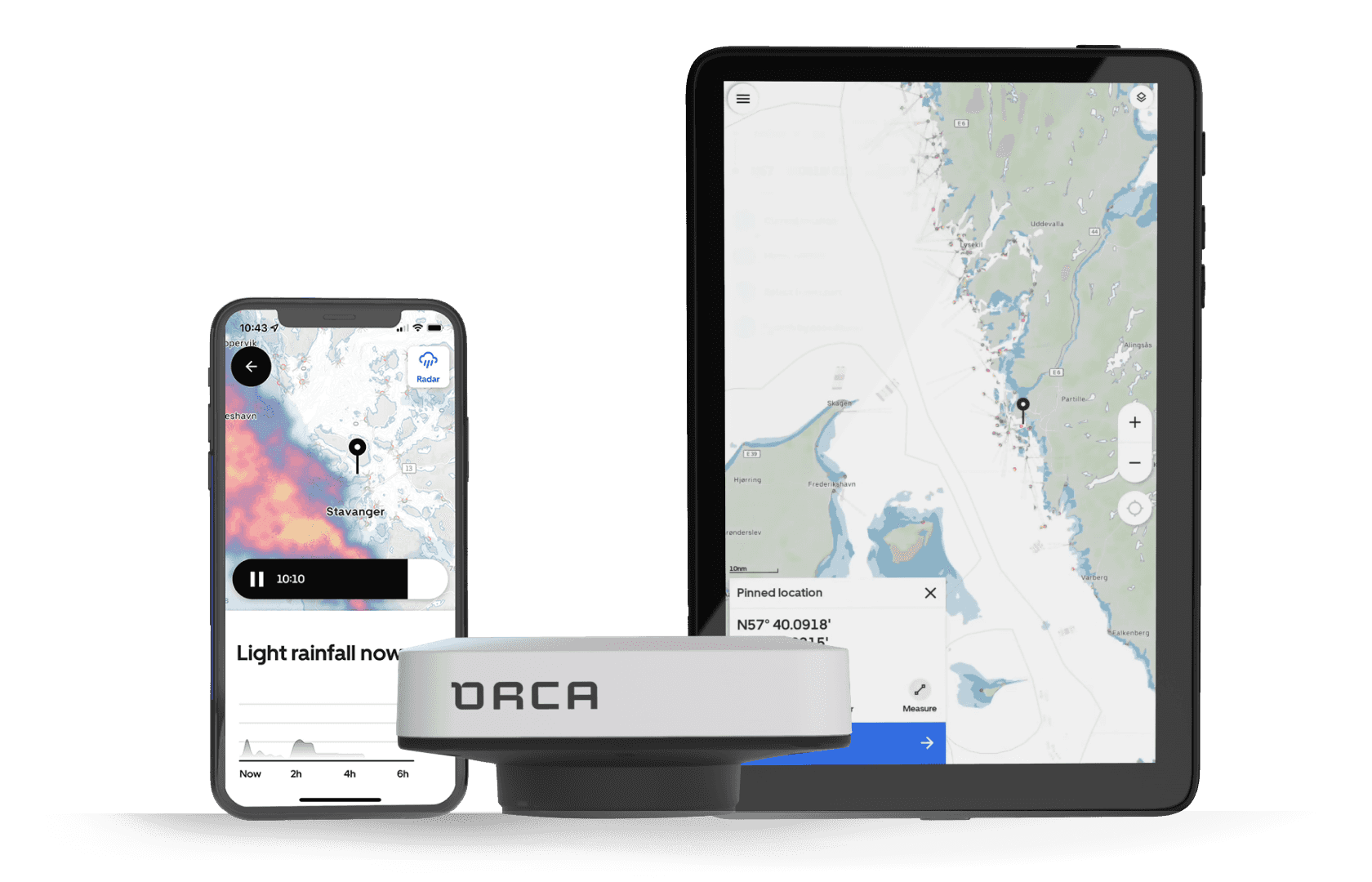 Orca Core gives you a complete chartplotter experience on all your devices.